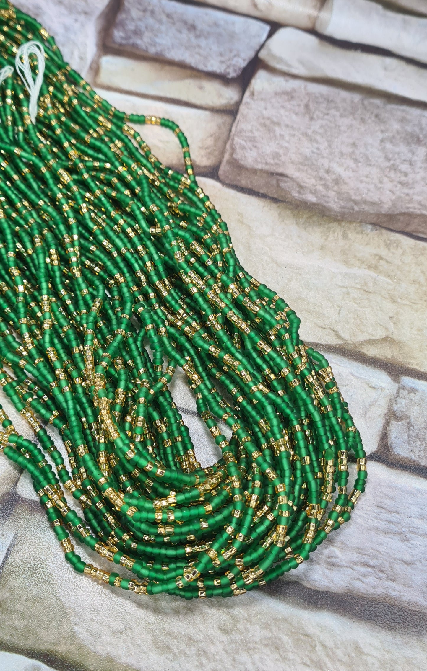 Green mix forested Waist Beads|On Sale Belly Chain Weight control African beads|belly beads| Ghana beads| Weight Tracker| Nigerian waist beads