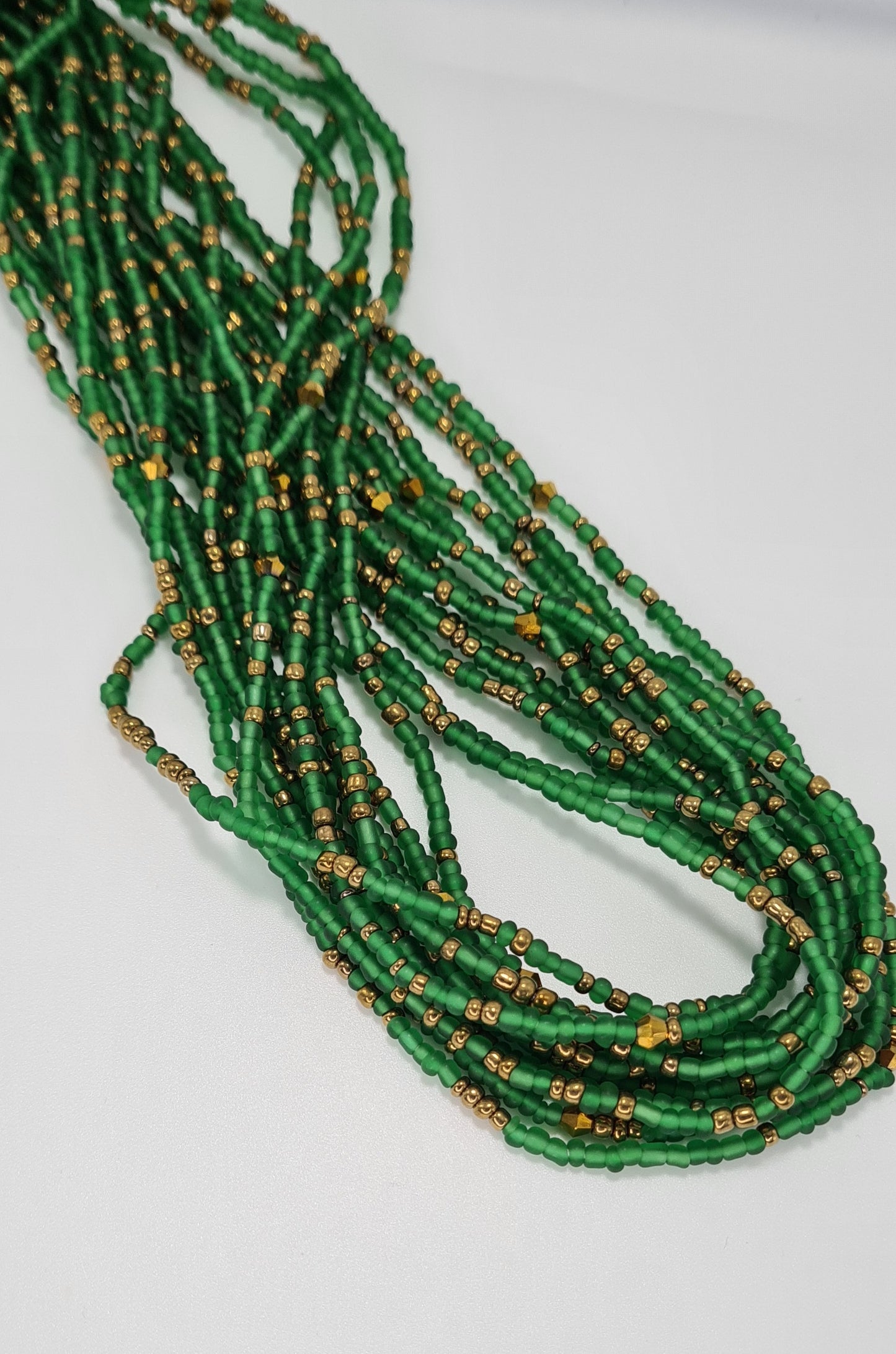 Green mix Waist Beads|On Sale Belly Chain Weight control African beads|belly beads| Ghana beads| Weight Tracker| Nigerian waist beads