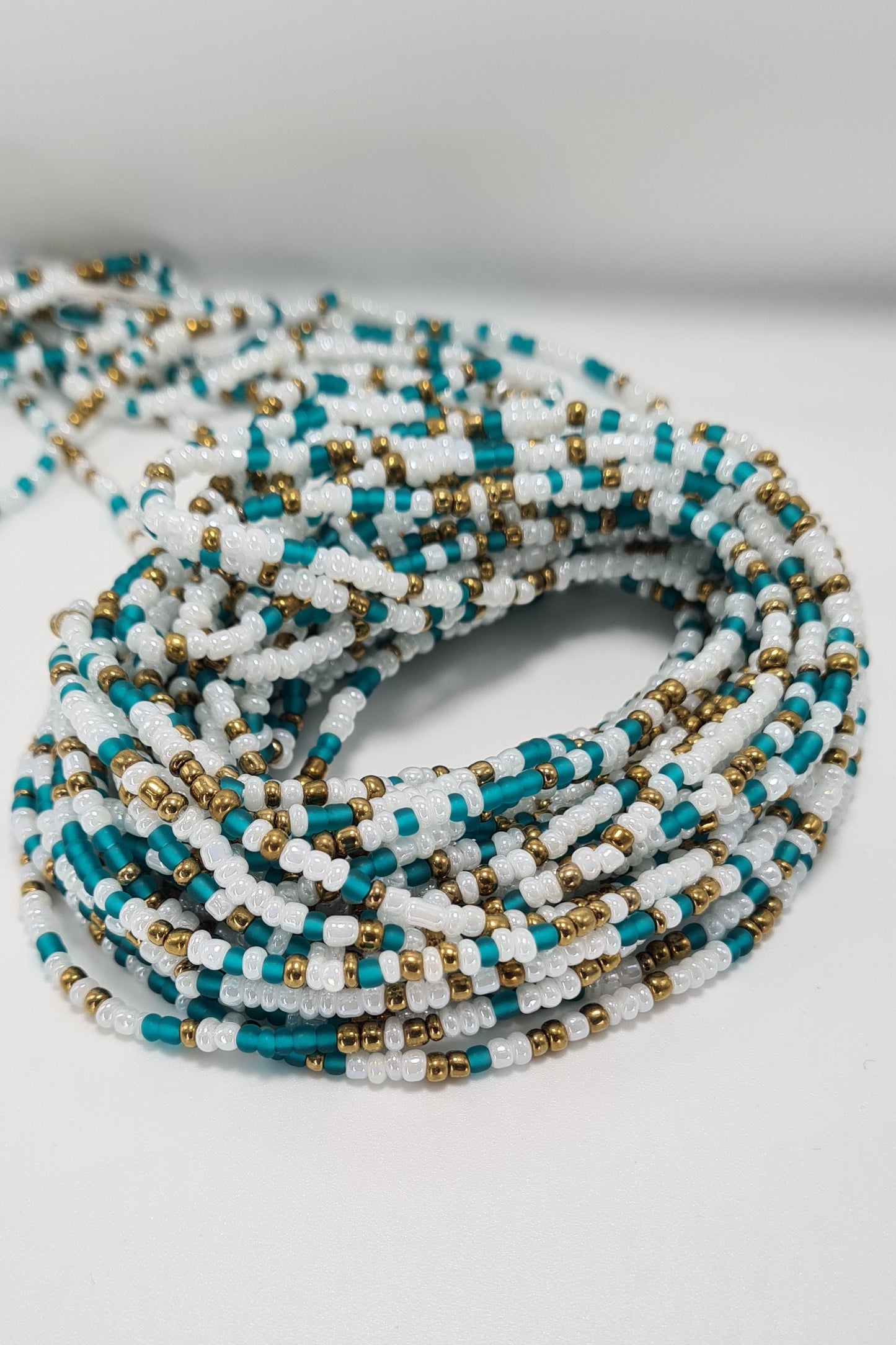 Water pearl mix Waist Beads|On Sale Belly Chain Weight control African beads|belly beads| Ghana beads| Weight Tracker| Nigerian waist beads