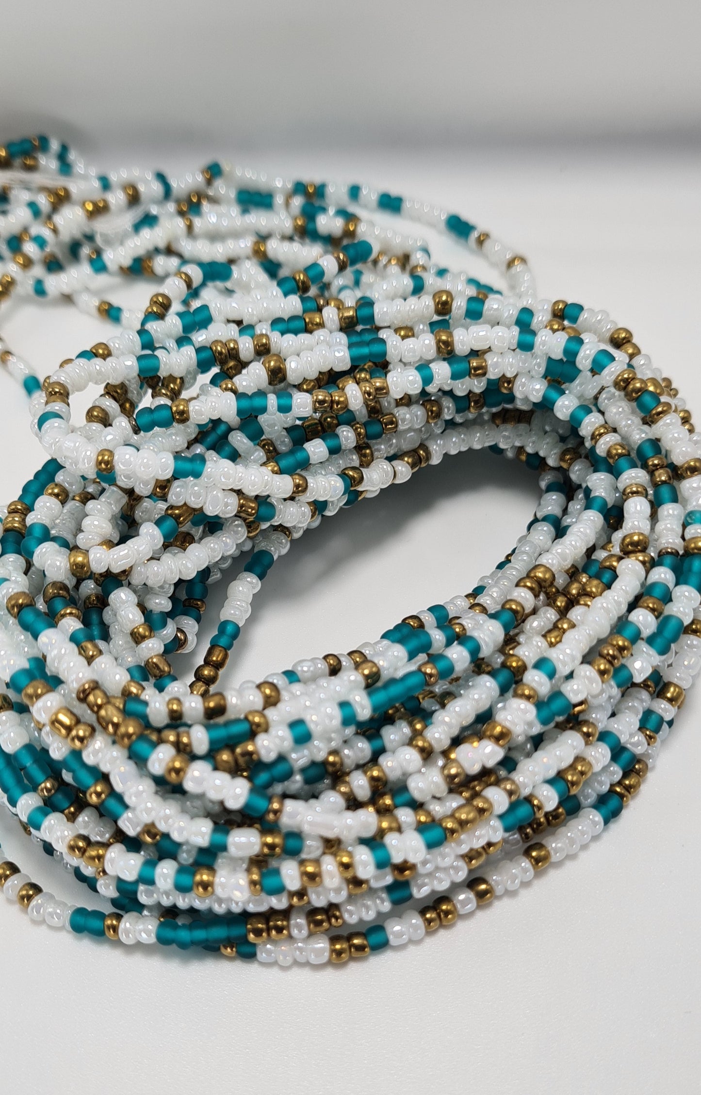 Water pearl mix Waist Beads|On Sale Belly Chain Weight control African beads|belly beads| Ghana beads| Weight Tracker| Nigerian waist beads
