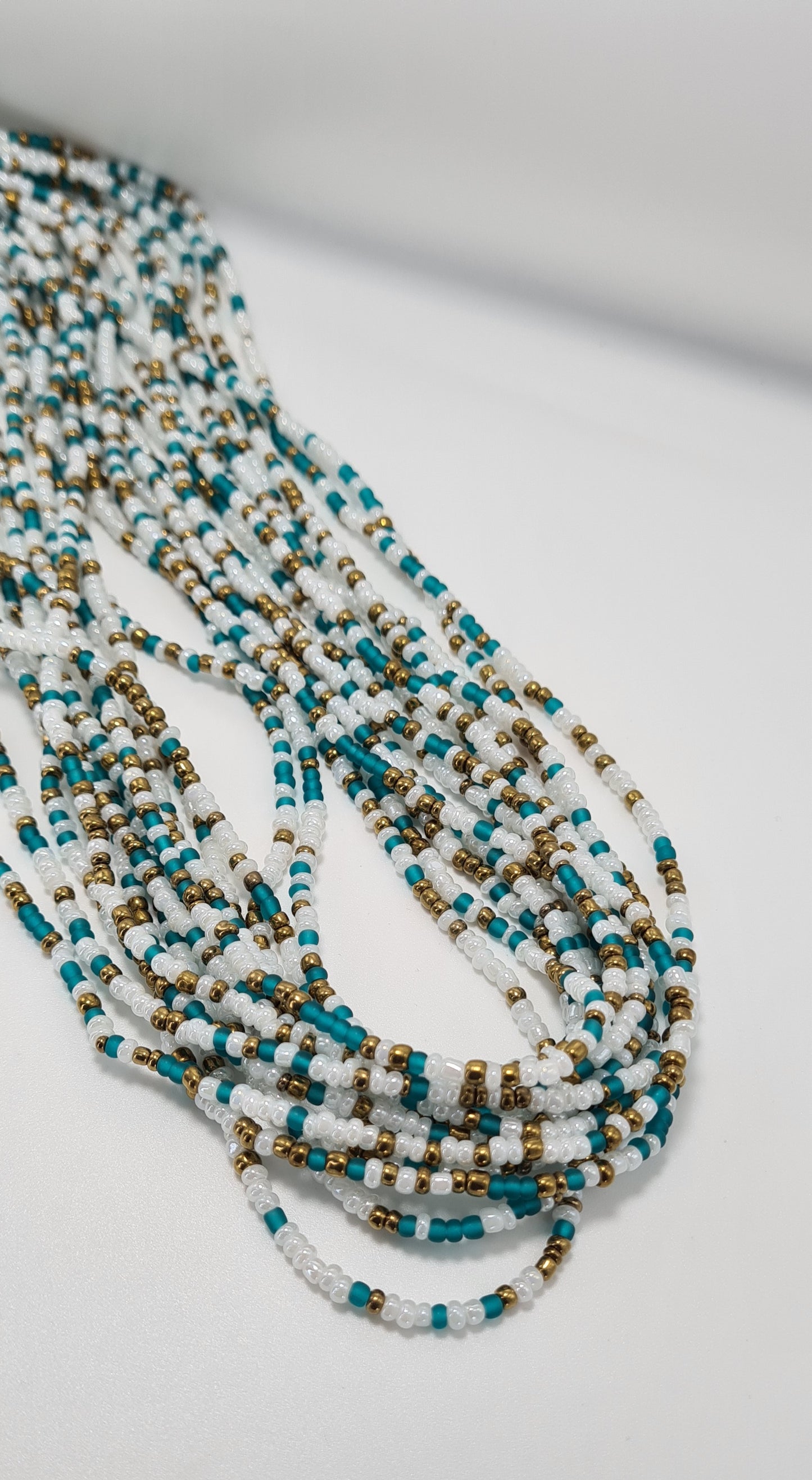 Water pearl mix Waist Beads|On Sale Belly Chain Weight control African beads|belly beads| Ghana beads| Weight Tracker| Nigerian waist beads