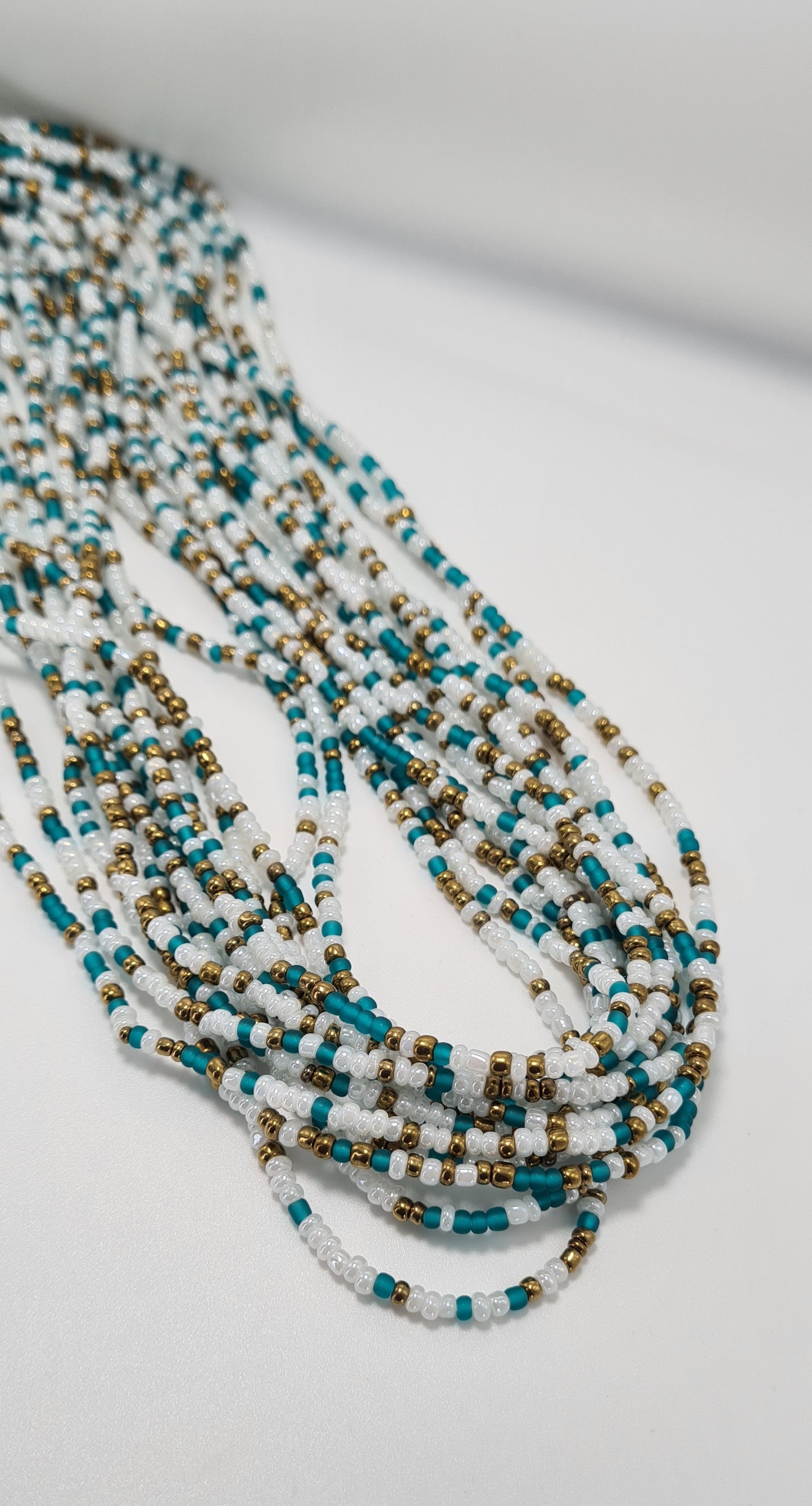 Water pearl mix Waist Beads|On Sale Belly Chain Weight control African beads|belly beads| Ghana beads| Weight Tracker| Nigerian waist beads