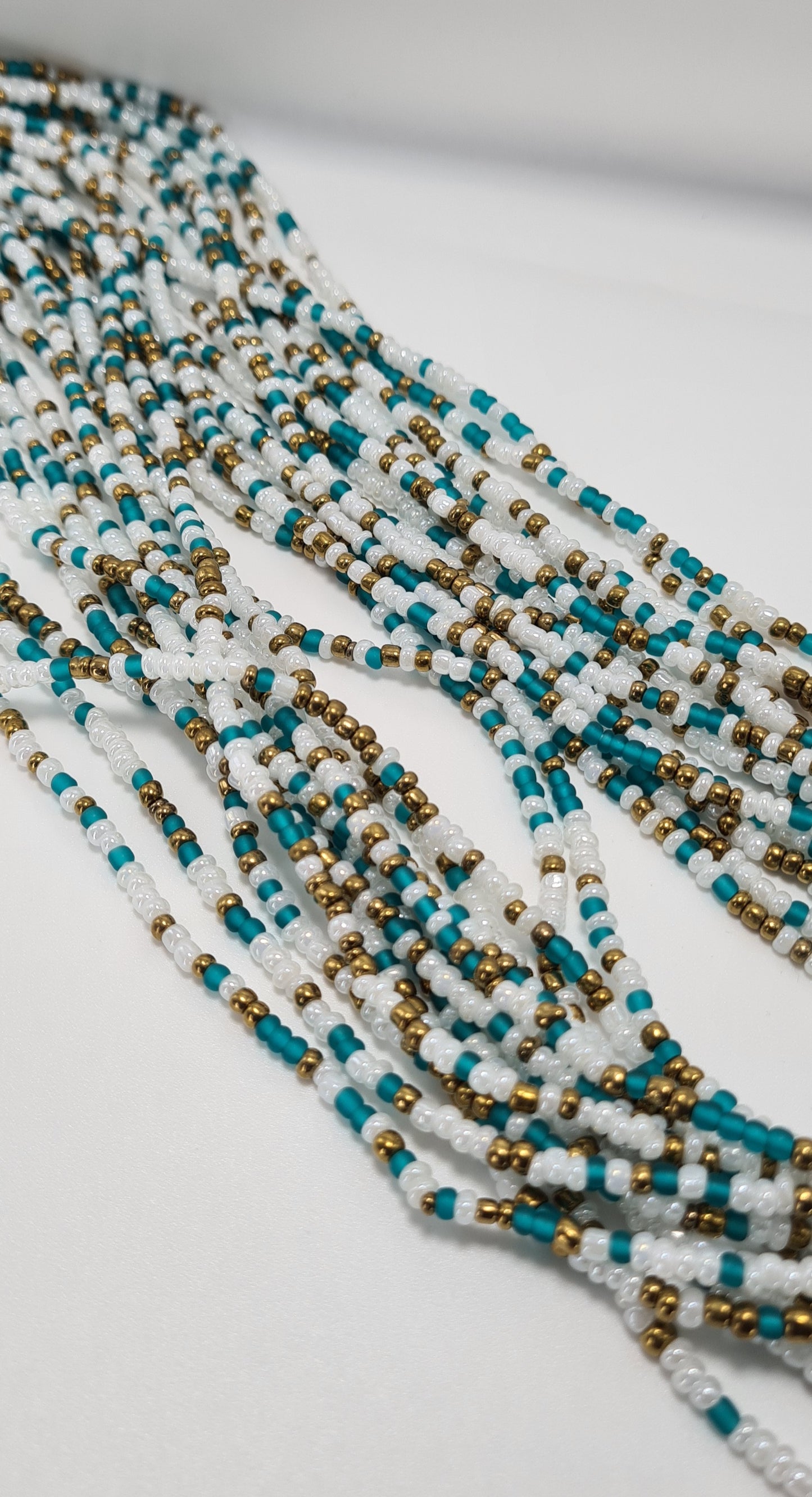 Water pearl mix Waist Beads|On Sale Belly Chain Weight control African beads|belly beads| Ghana beads| Weight Tracker| Nigerian waist beads