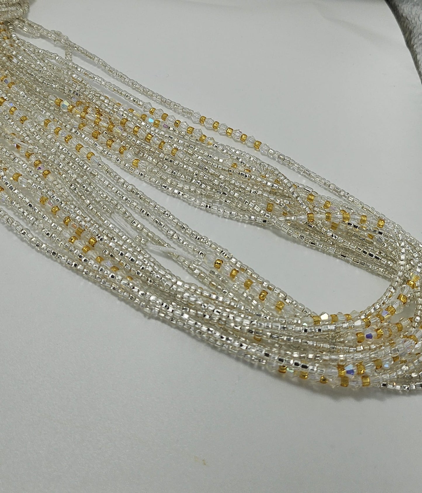 Gold and Orange Waist Beads|On Sale Belly Chain Weight control African beads|belly beads| Ghana beads| Weight Tracker| Nigerian waist beads