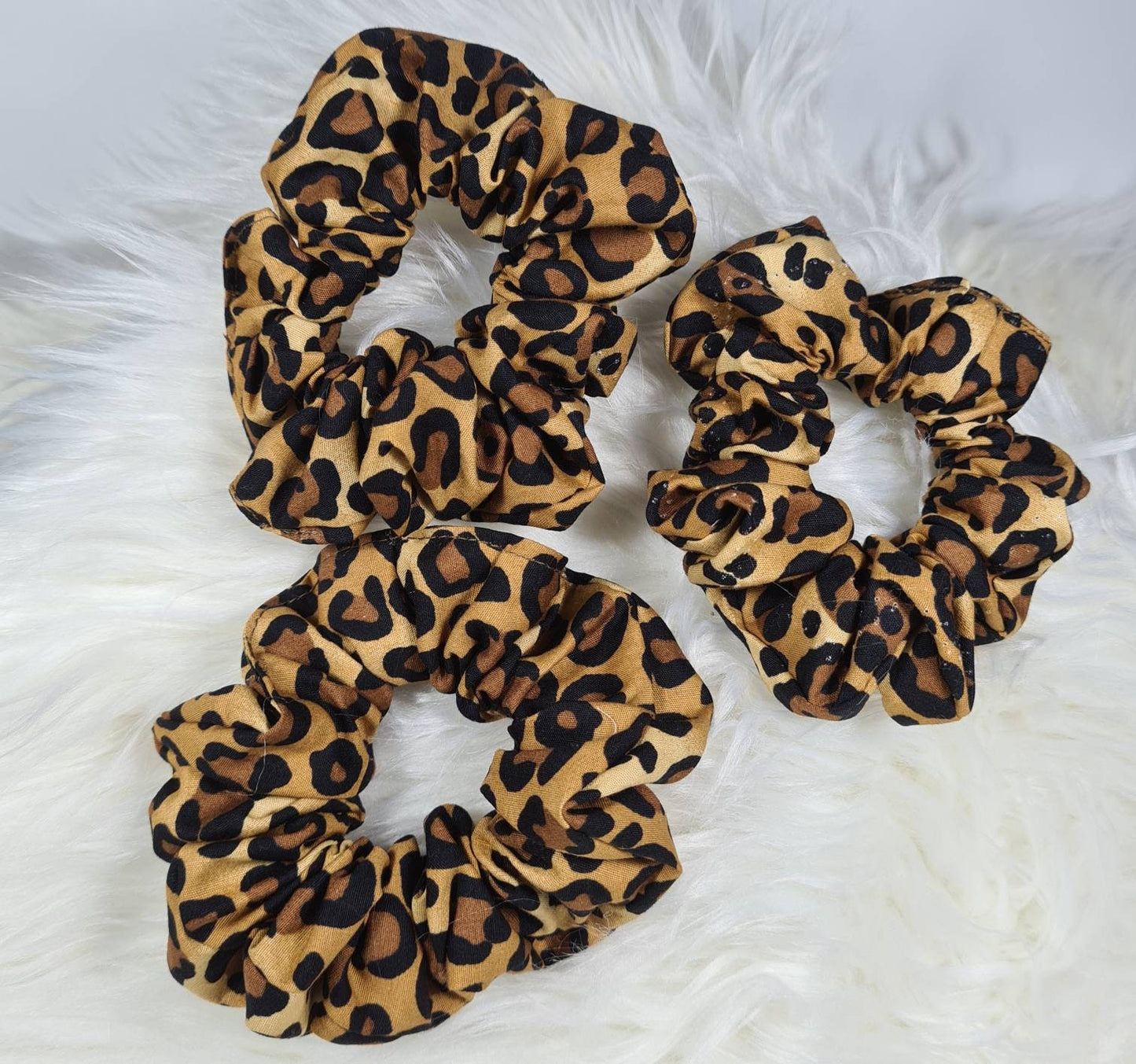 Scrunchie Soft Cotton Hair Accessories Hair Tie Leopard print