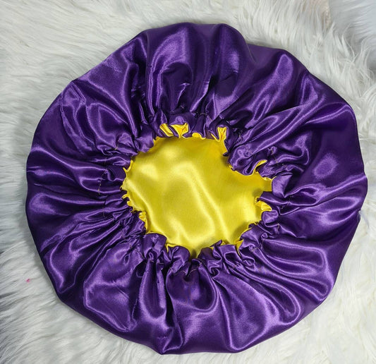 Reversible Satin hair bonnet  Satin Elasticated, Sleep Hat Bonnet, Headscarf. Night Sleep, Protecting Hairstyle,
