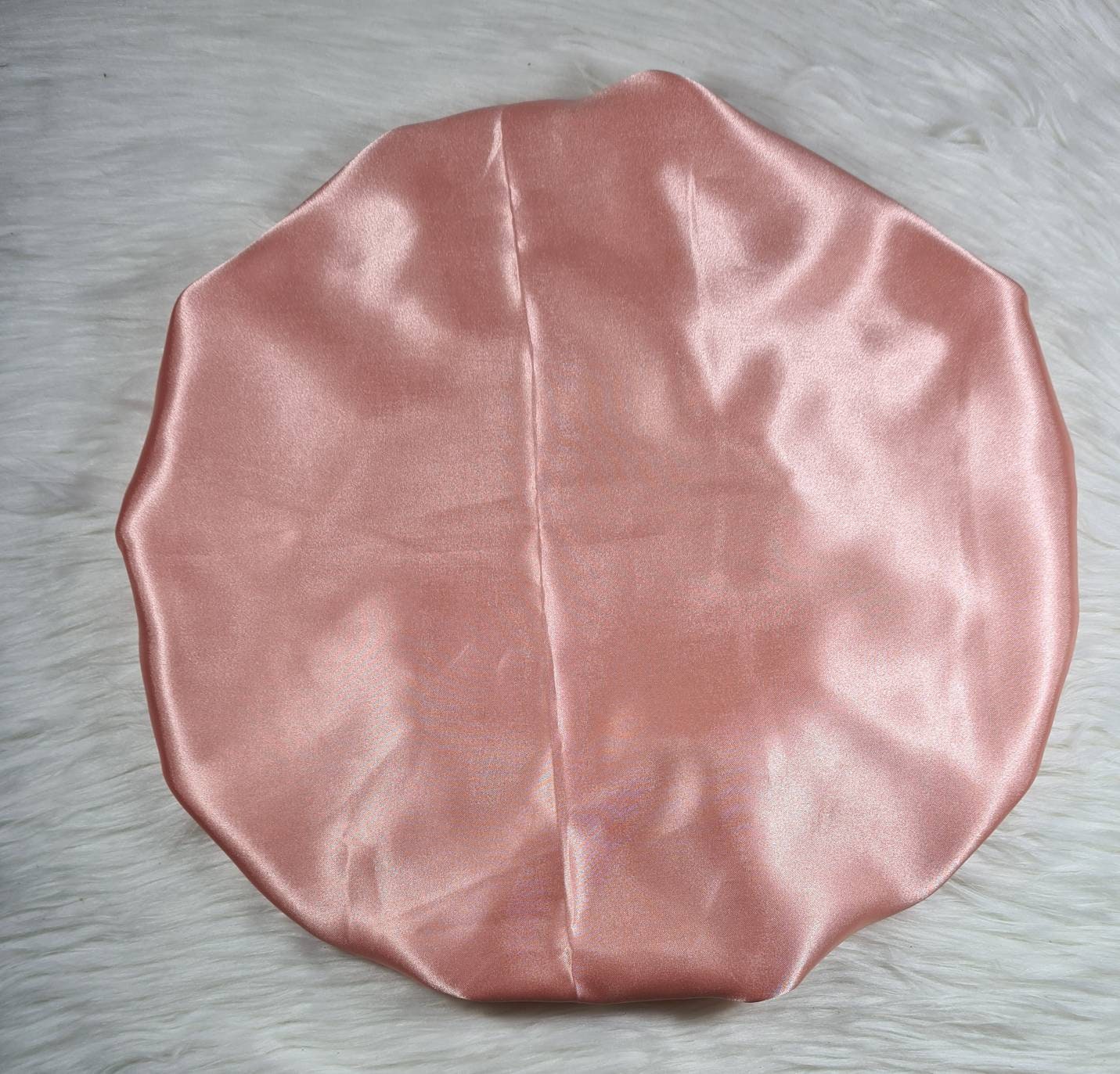 Dusky Pink And Light Blue Reversible Satin hair bonnet | Satin Elasticated Sleep Hat Bonnet. Headscarf. Night Sleep. Protecting Hairstyle.