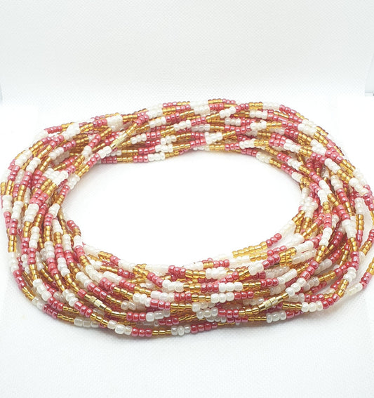 Multi colours Waist Beads|On Sale Belly Chain Weight control African beads|belly beads| Ghana beads| Weight Tracker| Nigerian waist beads