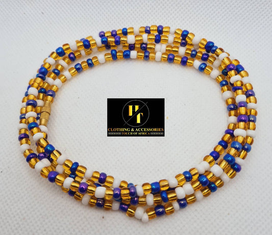 Multi colours Waist Beads|On Sale Belly Chain Weight control African beads|belly beads| Ghana beads| Weight Tracker| Nigerian waist beads