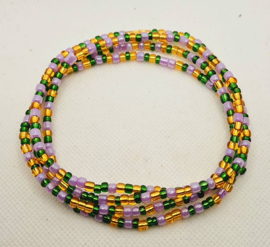 Multi colours Waist Beads|On Sale Belly Chain Weight control African beads|belly beads| Ghana beads| Weight Tracker| Nigerian waist beads