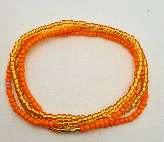 Multi colours Waist Beads|On Sale Belly Chain Weight control African beads|belly beads| Ghana beads| Weight Tracker| Nigerian waist beads