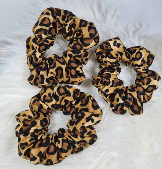 Scrunchie Soft Cotton Hair Accessories Hair Tie Leopard print