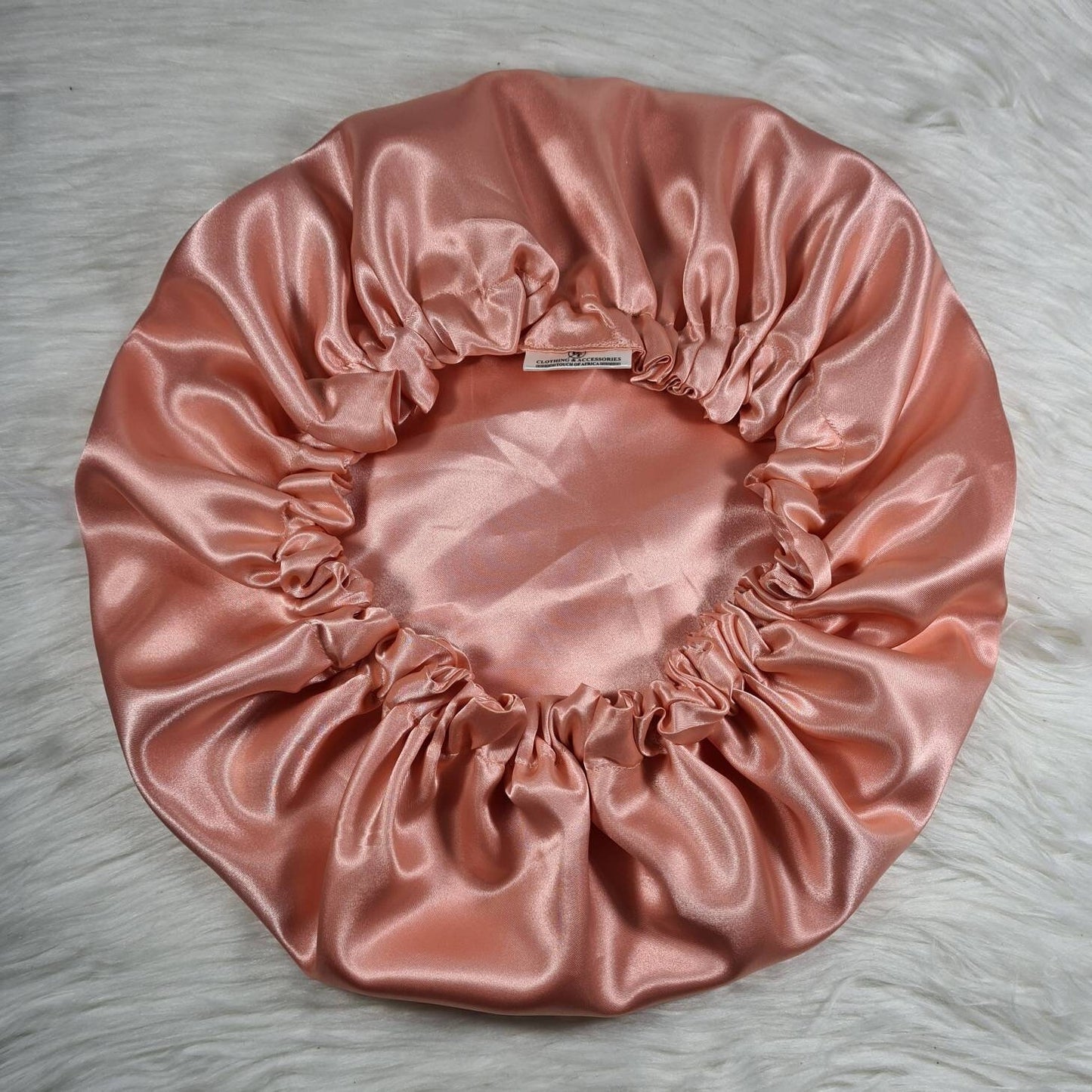 Perfect Fit Reversible Satin Hair Bonnet- Night & day Sleep Hairstyle Protection for women in Dusky Pink | Hair Accessories Gift for Wife