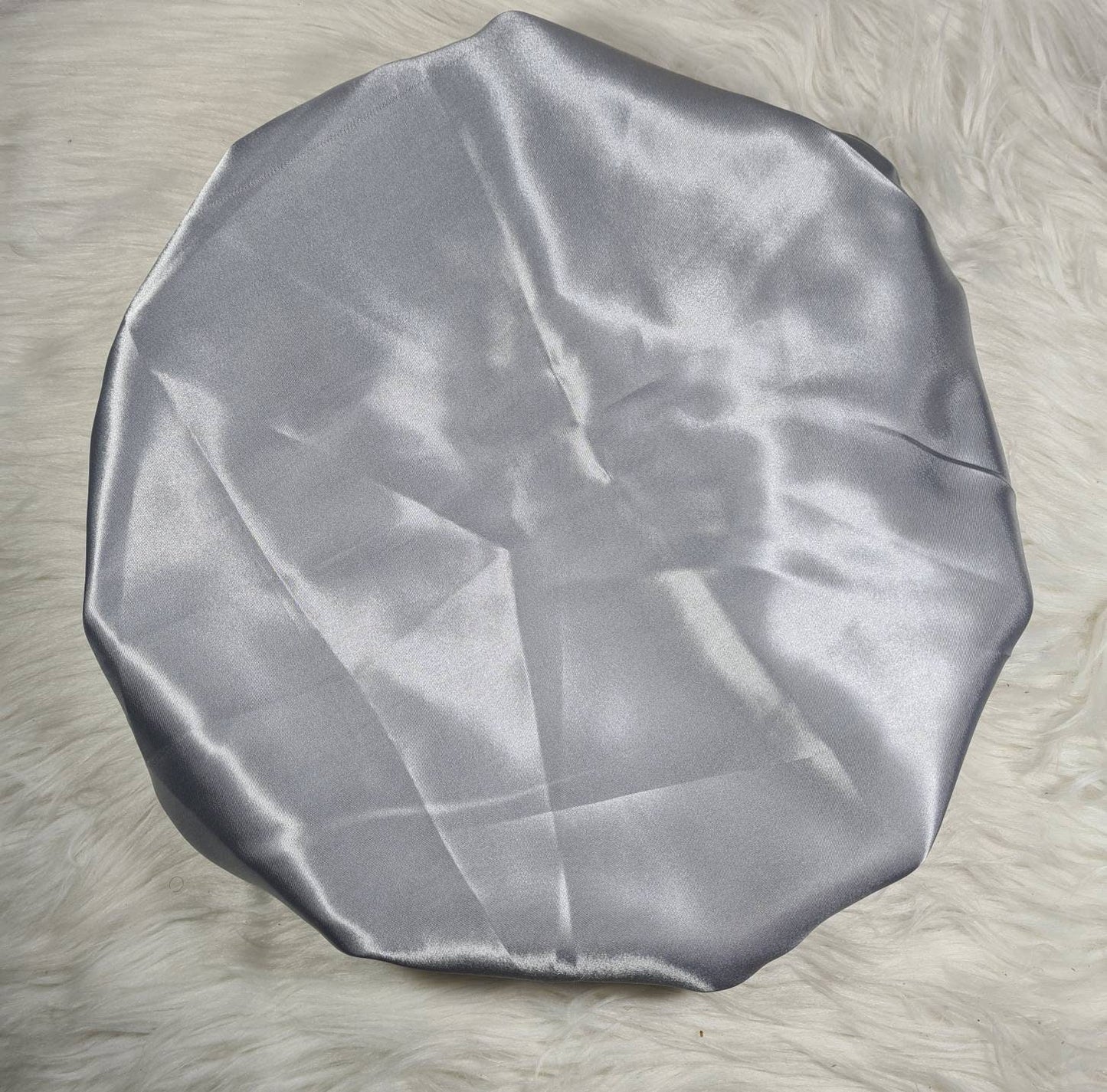 Silver Reversible Satin hair bonnet|Satin Elasticated, Sleep Hat Bonnet, Headscarf. Night Sleep, Protecting Hairstyle,