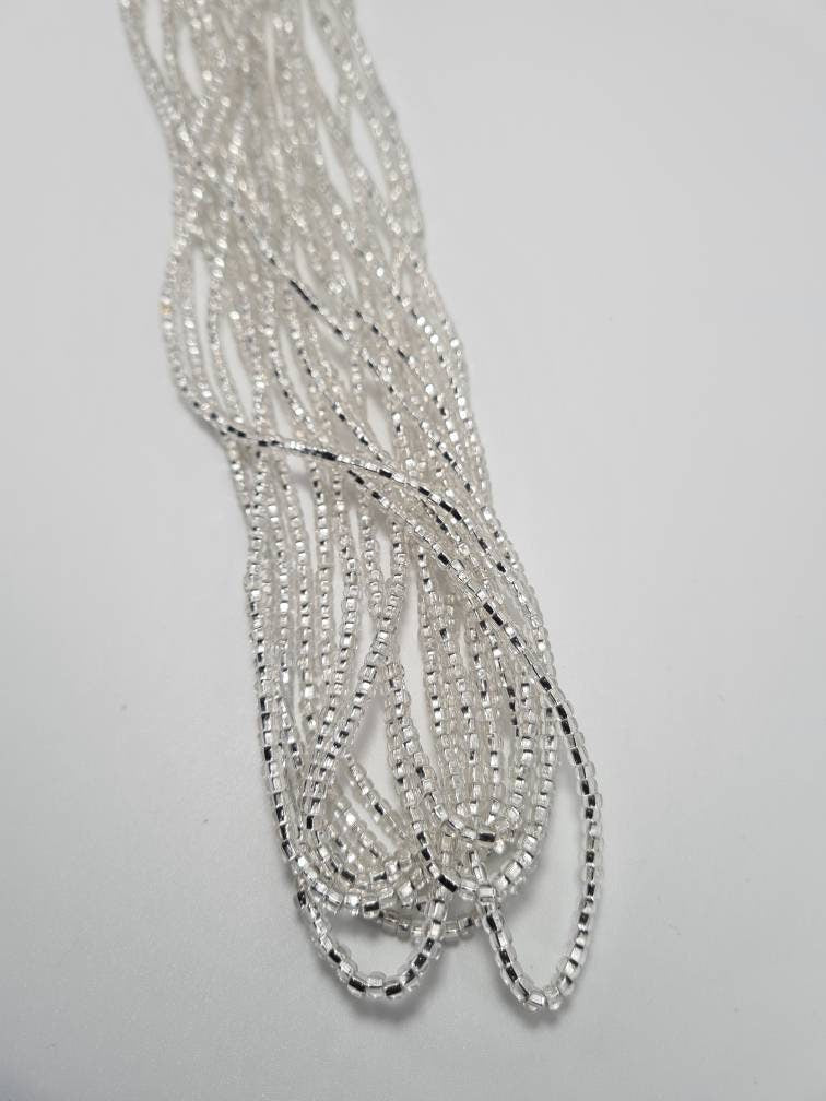 Sliver Waist Beads - On Sale Belly Chain Weight Control African beads - belly beads - Ghana beads| Weight Tracker - Belly Jewelry